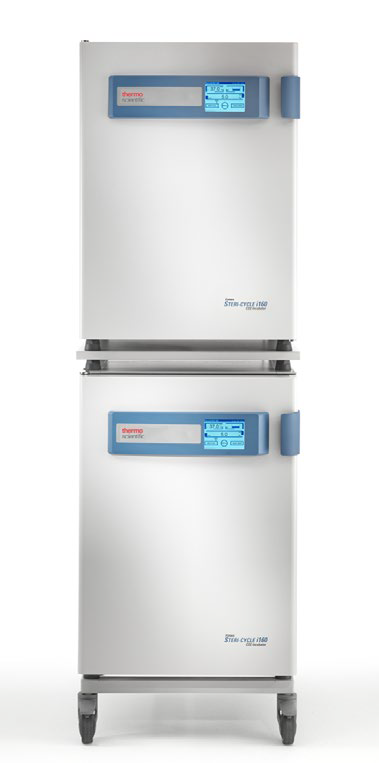 Stacked dual Forma Steri-Cycle i160 on roller frame